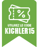 Luminaire industriel LED à 3 lampes Kichler 380041TZ Luminaire industriel LED à 3 lampes Kichler 380041TZ