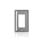 Leviton SL26 Plaque murale Decora standard 1-Gng série C 430 en acier inoxydable