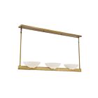 Lustre linéaire Savoy House Fallon 1-1614-3-322 3 Lumières 180W Laiton chaud