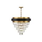 Lustre Savoy House Marquise 1-1668-9-143 9 Lumières 540W Noir mat avec accents en laiton chaud