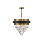 Lustre Savoy House Marquise 1-1669-4-143 4 Lumières 240W Noir mat avec accents en laiton chaud