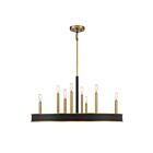 Lustre Savoy House Chaucer 1-1716-8-322 8 Lumières 480W Laiton chaud