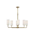 Lustre linéaire Savoy House Powell 1-1756-6-322 6 Lumières 360W Laiton chaud
