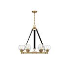 Lustre Savoy House Bozeman 1-1838-6-322 6 Lumières 360W Laiton chaud