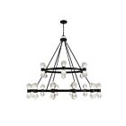 Lustre Savoy House Dryden 1-1938-36-89 36 Lumières 144W Noir mat