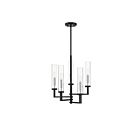Lustre Savoy House Folsom 1-2135-5-67 5 Lumières 300W Noir mat avec accents en chrome poli