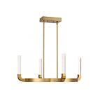 Savoy House Del Mar 1-2508-4-322 4-Lumières 20W Laiton chaud Suspendu