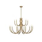 Savoy House Essentials Sorrento 1-6682-15-127 15-Lumières 900W Laiton noble Suspendu