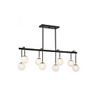 Lustre linéaire Savoy House Couplet 1-6699-8-143 8 Lumières 480W Noir mat avec laiton chaud