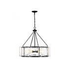 Suspendu Savoy House Essentials Genry 1-8200-5-89 5 Lumières 300W Noir Mat