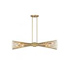 Savoy House Longfellow 1-9601-6-171 6-Lumières 360W Laiton bruni Lustre linéaire