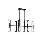Lustre linéaire Savoy House Winfield 1-9773-12-89 12 Lumières 720W Noir mat