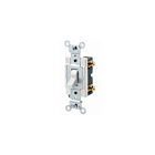 Leviton 1221-SW Interrupteur AC blanc unipolaire 20A 277V