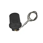 Leviton 16P22-UE Capuchon de protection du connecteur noir