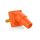 Leviton 16R30-1UO Prise de panneau femelle orange 16, 45 degrés, goujon fileté de 1,125 po 