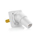 Leviton 16R30-1UW Prise de panneau femelle blanche 16, 45 degrés, goujon fileté de 1,125 po 