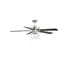 Ventilateur de plafond Savoy House Meridian M2009BN 58.55W 52" Nickel brossé