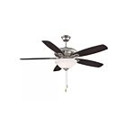 Ventilateur de plafond Savoy House Meridian M2017BNRV 56.6W 52" Nickel brossé