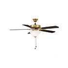 Ventilateur de plafond Savoy House Meridian M2018NBRV 60.99W 52" Laiton naturel