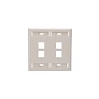 Leviton 42080-4TP Plaque murale Alm 4Pt Quickport