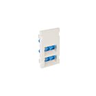 Leviton 41293-4CW Couplage 2 duplex 3 unités 45Dg