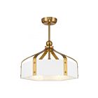Savoy House Sheffield 26-FD-7806-142 24" Blanc avec accents en laiton chaud 36W Ventilateur de plafond