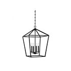 Suspendu Savoy House Essentials Townsend 3-321-4-44 4 Lumières 240W Bronze Classique