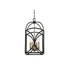 Suspendu Savoy House Talbot 3-4081-4-79 4 Lumières 240W Bronze Anglais Et Laiton Chaud
