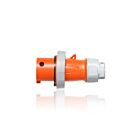 Leviton 430P12WLEV Fiche à broche et manchon 30A - Orange