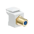Leviton 40831-FWG Connecteur F plaqué or Quickport blanc