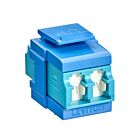 Leviton 41086-LLLAdaptateur à volet Quickport Om3/4 Duplex LCAqua/Bleu