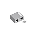Leviton 41089-2GP Smbox Plénum 2 Ports Gris