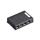 Leviton 41089-4EP Boîtier de montage en surface Quickport noir à 4 ports