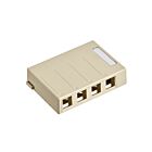 Leviton 41089-4IP Smbox 4 ports ivoire
