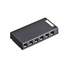Leviton 41089-6EP Boîtier de surface noir à 6 ports