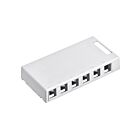 Leviton 41089-6WP Boîtier de surface blanc à 6 ports