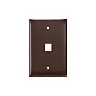 Leviton 41091-1BN Plaque murale marron à 1 port