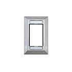 Leviton 41290-SMS Plaque murale Mos 1 poste en acier inoxydable