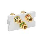 Leviton 41292-3DW Module de connexionAudio/vidéo