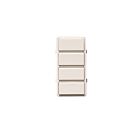 Leviton DS4KT-1PW Decora Smart 4 boutons changement de couleur blanc