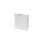 Leviton 4S089-4WP Boîte S/M blanche blindée 4Pt