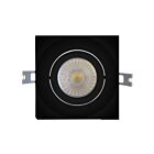 Encastré ajustable à garniture carré 4", 3 voies, CCT au choix Votatec VO-GSP4W10-120-D-3WY-BK 10W noir