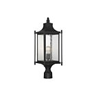 Lanterne de poteau extérieure Savoy House Dunnmore 5-3454-BK 1-Lumière 60W Noir
