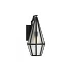 Savoy House 5-709-BK Peninsula 1-Lumière 60W Noir mat Lanterne murale d'extérieur