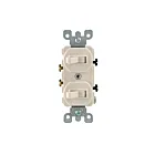 Leviton 5224-2T Combo 2 commutateur Sp