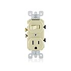 Leviton 5225-T Combo interrupteur/prise 
