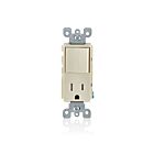 Leviton 5625-TSP Interrupteur combinéAmande claire
