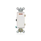 Leviton 5659-2W Interrupteur 3 voies blanc 20A