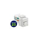 Leviton 5EHOM-BW5 Jack Home5EA/B Blanc, paquet de 25