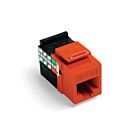 Leviton 5G108-RO5 Orange Snap-In Jack